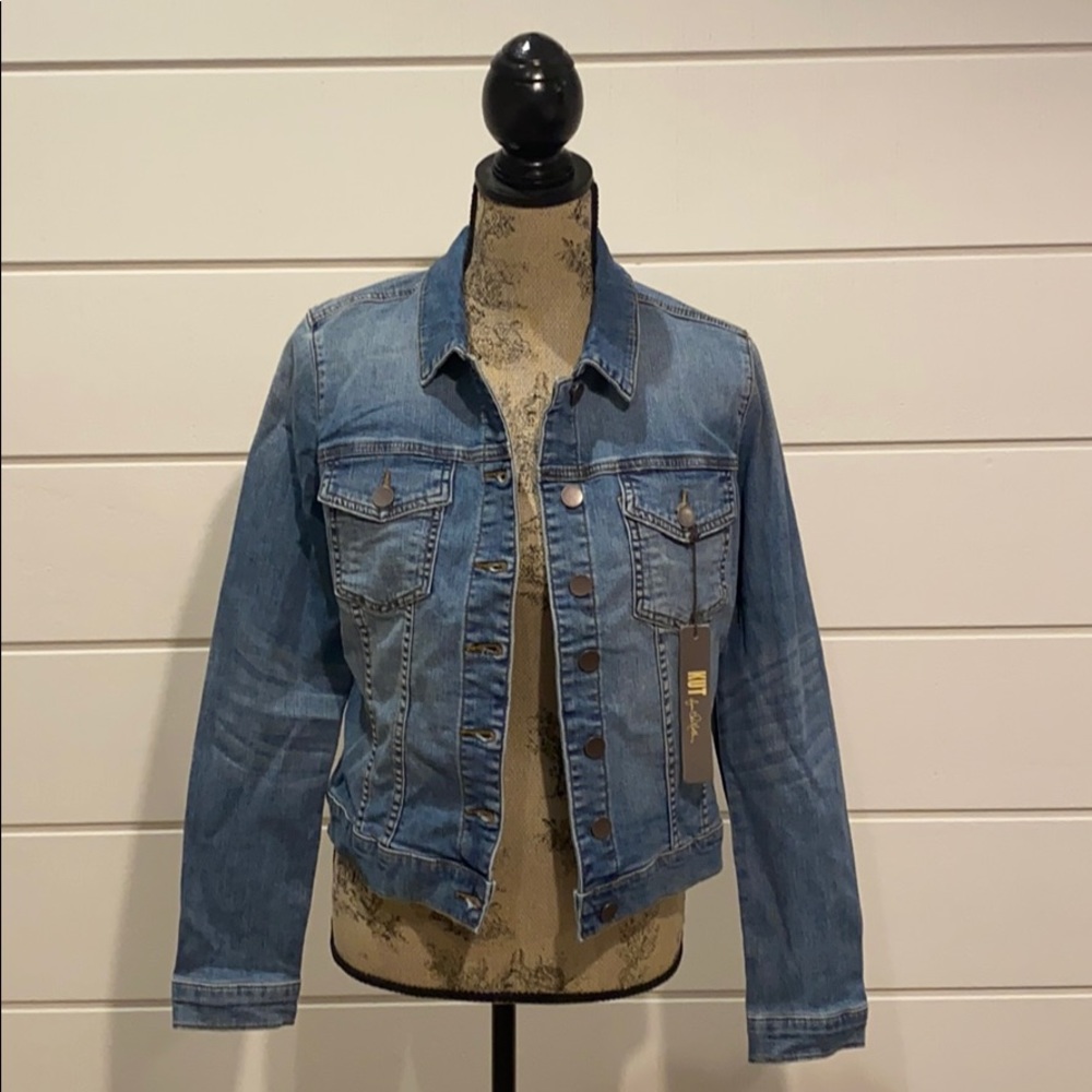 NWT Kut From The Kloth Helena Medium Wash Jean Jacket Empathetic Size M